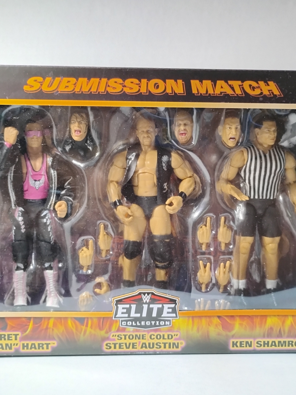 Mattel WWE Elite Collection WrestleMania 13 Submission Match Set Hart Austin